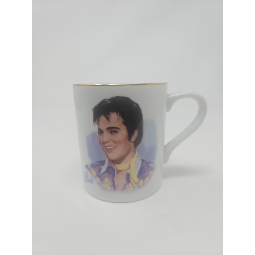 Vintage‎ 1985 Nostalgia Collectibles Elvis Presley 'Teddy Bear' Coffee Mug Japan